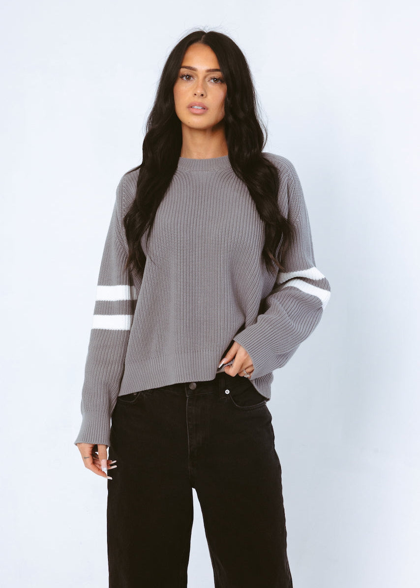 Raya Knit Sweater (Silver)