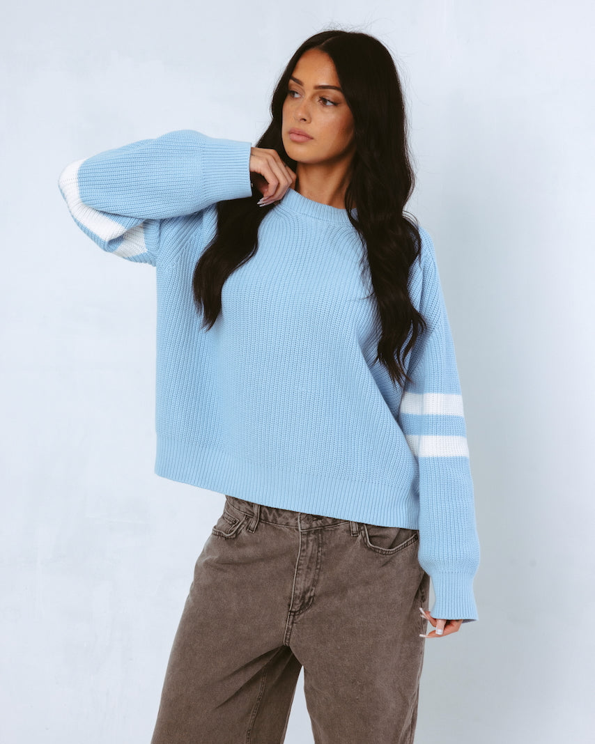 Raya Knit Sweater (Blue)