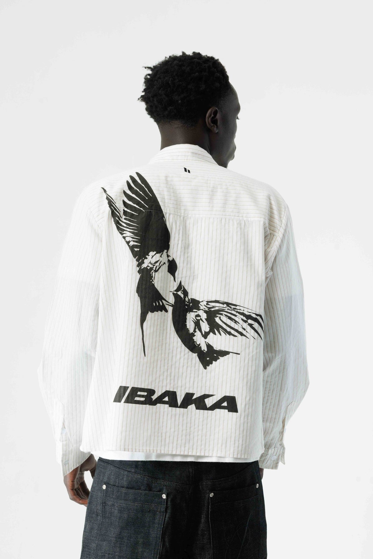 Ibaka Bird Print Button Up