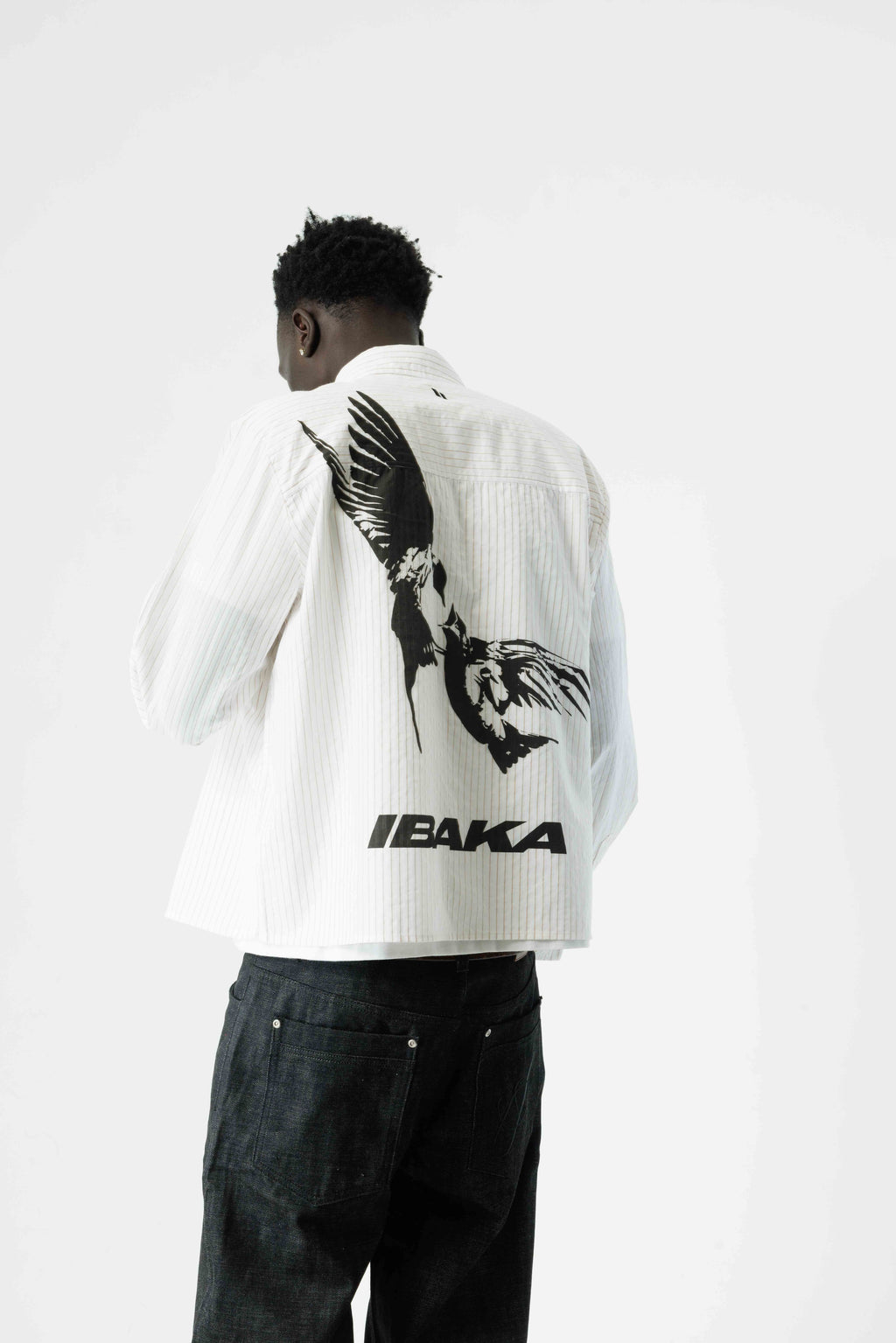 Ibaka Bird Print Button Up